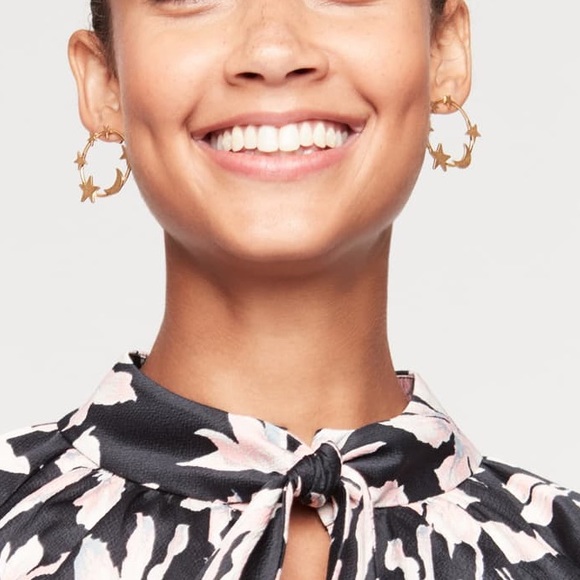 Madewell star and moon earrings - Picture 4 of 4